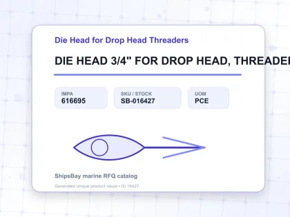 DIE HEAD 3/4" FOR DROP HEAD, THREADER RIDGID #R-200 - Die Head for Drop Head Threaders - IMPA 616695 - UOM PCE