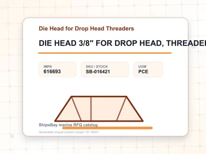 DIE HEAD 3/8" FOR DROP HEAD, THREADER RIDGID #R-200 - Die Head for Drop Head Threaders - IMPA 616693 - UOM PCE