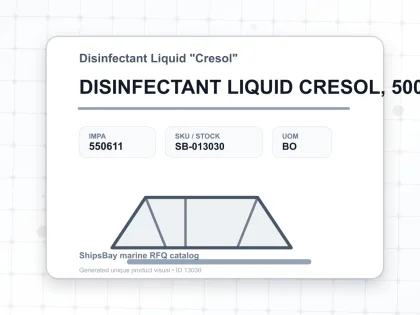 DISINFECTANT LIQUID CRESOL, 500CC - Disinfectant Liquid "Cresol" - IMPA 550611 - UOM BO