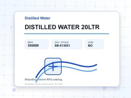 DISTILLED WATER 20LTR - Distilled Water - IMPA 550689 - UOM BO