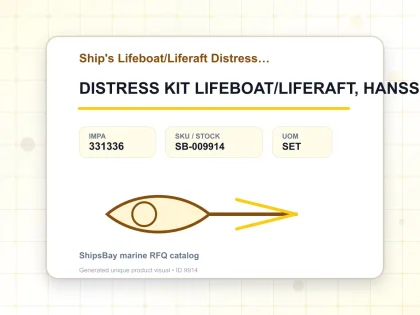 DISTRESS KIT LIFEBOAT/LIFERAFT, HANSSON-FLEMMING - Ship's Lifeboat/Liferaft Distress Kits - IMPA 331336 - UOM SET