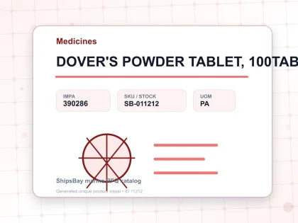DOVER'S POWDER TABLET, 100TAB - Medicines - IMPA 390286 - UOM PA