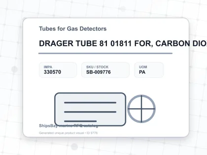 DRAGER TUBE 81 01811 FOR, CARBON DIOXIDE 100/A 10 PCS - Tubes for Gas Detectors - IMPA 330570 - UOM PA