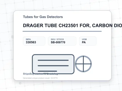 DRAGER TUBE CH23501 FOR, CARBON DIOXIDE 0.1%/A 10 PCS - Tubes for Gas Detectors - IMPA 330563 - UOM PA