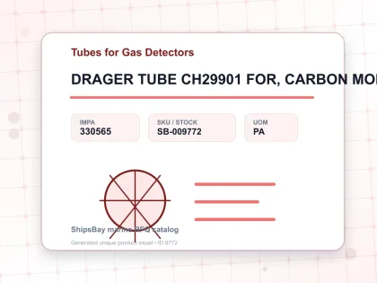 DRAGER TUBE CH29901 FOR, CARBON MONOXIDE 0.3%/B 10 PCS - Tubes for Gas Detectors - IMPA 330565 - UOM PA