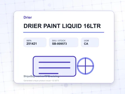 DRIER PAINT LIQUID 16LTR - Drier - IMPA 251421 - UOM CA