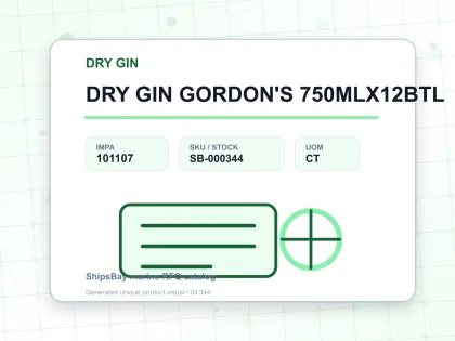 DRY GIN GORDON'S 750MLX12BTL - DRY GIN - IMPA 101107 - UOM CT