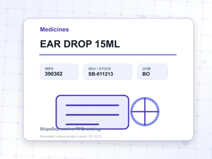 EAR DROP 15ML - Medicines - IMPA 390302 - UOM BO