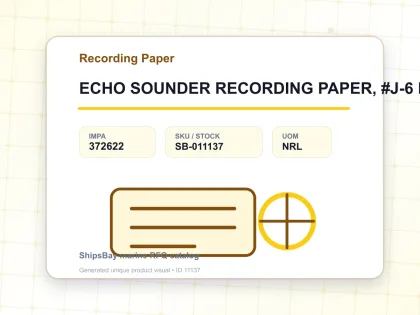 ECHO SOUNDER RECORDING PAPER, #J-6 FOR JRC JFE-570S - Recording Paper - IMPA 372622 - UOM NRL