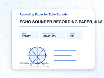 ECHO SOUNDER RECORDING PAPER, #J-8 FOR JRC JFE-570S - Recording Paper for Echo Sounder - IMPA 372617 - UOM NRL
