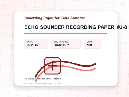 ECHO SOUNDER RECORDING PAPER, #J-8 FOR JRC NJA-193S - Recording Paper for Echo Sounder - IMPA 372616 - UOM NRL