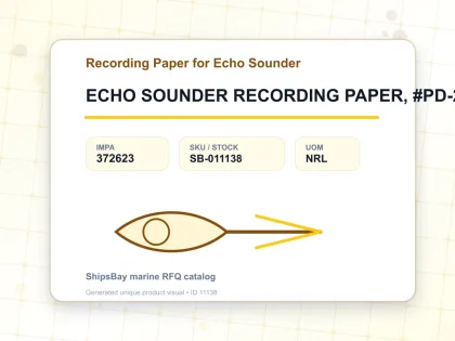 ECHO SOUNDER RECORDING PAPER, #PD-2020 FOR FURUNO F851/F851S - Recording Paper for Echo Sounder - IMPA 372623 - UOM NRL