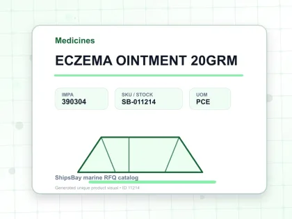 ECZEMA OINTMENT 20GRM - Medicines - IMPA 390304 - UOM PCE