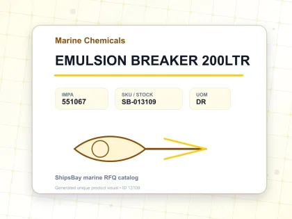 EMULSION BREAKER 200LTR - Marine Chemicals - IMPA 551067 - UOM DR