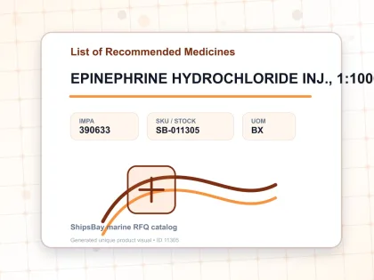 EPINEPHRINE HYDROCHLORIDE INJ., 1:1000 1ML AMPOULES 10'S - List of Recommended Medicines - IMPA 390633 - UOM BX