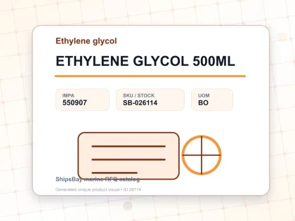 ETHYLENE GLYCOL 500ML - Ethylene glycol - IMPA 550907 - UOM BO