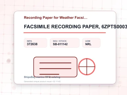FACSIMILE RECORDING PAPER, 6ZPTS00032 FOR JRC JAX-2 - Recording Paper for Weather Facsimile Receiver - IMPA 372638 - UOM NRL