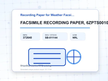 FACSIMILE RECORDING PAPER, 6ZPTS00108 FOR JRC JAX-9,9A - Recording Paper for Weather Facsimile Receiver - IMPA 372640 - UOM NRL