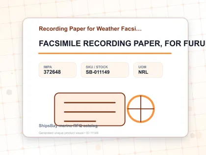 FACSIMILE RECORDING PAPER, FOR FURUNO FAX-108 - Recording Paper for Weather Facsimile Receiver - IMPA 372648 - UOM NRL
