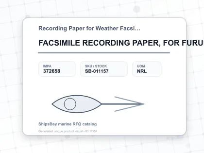 FACSIMILE RECORDING PAPER, FOR FURUNO FAX-214 - Recording Paper for Weather Facsimile Receiver - IMPA 372658 - UOM NRL