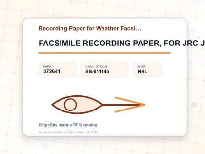 FACSIMILE RECORDING PAPER, FOR JRC JAX-12/12A - Recording Paper for Weather Facsimile Receiver - IMPA 372641 - UOM NRL