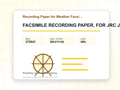 FACSIMILE RECORDING PAPER, FOR JRC JAX-21/27/29 SERIES - Recording Paper for Weather Facsimile Receiver - IMPA 372643 - UOM NRL