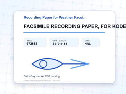 FACSIMILE RECORDING PAPER, FOR KODEN FX-753 - Recording Paper for Weather Facsimile Receiver - IMPA 372652 - UOM NRL