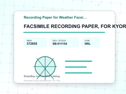 FACSIMILE RECORDING PAPER, FOR KYORITSU FXH-871 - Recording Paper for Weather Facsimile Receiver - IMPA 372655 - UOM NRL