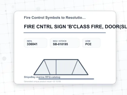 FIRE CNTRL SIGN 'B'CLASS FIRE, DOOR(SLD) SELFCLOSING150X150MM - Fire Control Symbols to Resolution A654 - IMPA 336041 - UOM PCE