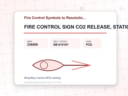 FIRE CONTROL SIGN CO2 RELEASE, STATION 150X150MM - Fire Control Symbols to Resolution A654 - IMPA 336009 - UOM PCE