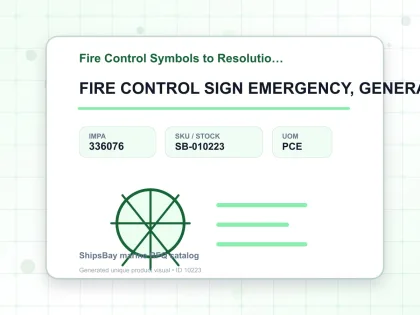 FIRE CONTROL SIGN EMERGENCY, GENERATOR 150X150MM - Fire Control Symbols to Resolution A654 - IMPA 336076 - UOM PCE