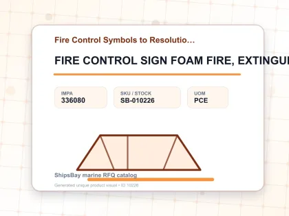 FIRE CONTROL SIGN FOAM FIRE, EXTINGUISHER 150X150MM - Fire Control Symbols to Resolution A654 - IMPA 336080 - UOM PCE