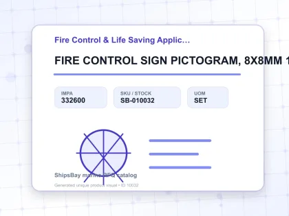 FIRE CONTROL SIGN PICTOGRAM, 8X8MM 160 PICT X 9 SHEETS - Fire Control & Life Saving Application Plan Modification - IMPA 332600 - UOM SET