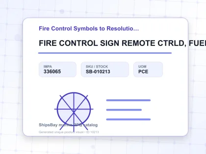 FIRE CONTROL SIGN REMOTE CTRLD, FUEL/LUB OIL VALVE 150X150MM - Fire Control Symbols to Resolution A654 - IMPA 336065 - UOM PCE