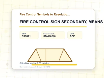 FIRE CONTROL SIGN SECONDARY, MEANS OF ESCAPE 150X150MM - Fire Control Symbols to Resolution A654 - IMPA 336071 - UOM PCE