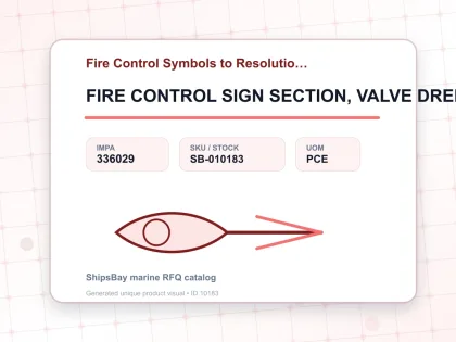 FIRE CONTROL SIGN SECTION, VALVE DRENCHING 150X150MM - Fire Control Symbols to Resolution A654 - IMPA 336029 - UOM PCE