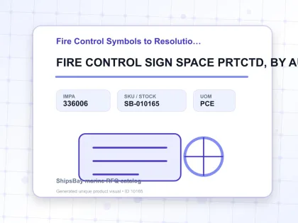 FIRE CONTROL SIGN SPACE PRTCTD, BY AUT FIRE ALARM 150X150MM - Fire Control Symbols to Resolution A654 - IMPA 336006 - UOM PCE
