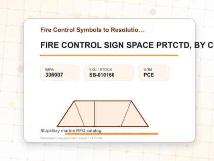 FIRE CONTROL SIGN SPACE PRTCTD, BY CO2 150X150MM - Fire Control Symbols to Resolution A654 - IMPA 336007 - UOM PCE