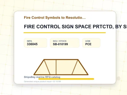 FIRE CONTROL SIGN SPACE PRTCTD, BY SPRINKLER 150X150MM - Fire Control Symbols to Resolution A654 - IMPA 336045 - UOM PCE