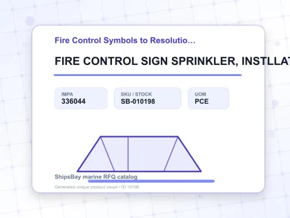 FIRE CONTROL SIGN SPRINKLER, INSTLLATION 150X150MM - Fire Control Symbols to Resolution A654 - IMPA 336044 - UOM PCE