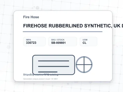 FIREHOSE RUBBERLINED SYNTHETIC, UK DOT 65MMX15MTR 1.3MPA - Fire Hose - IMPA 330723 - UOM CL
