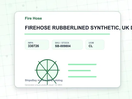 FIREHOSE RUBBERLINED SYNTHETIC, UK DOT 65MMX18MTR 1.3MPA - Fire Hose - IMPA 330726 - UOM CL
