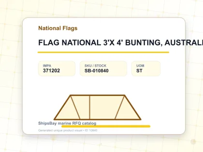 FLAG NATIONAL 3'X 4' BUNTING, AUSTRALIA - National Flags - IMPA 371202 - UOM ST