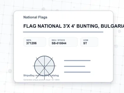 FLAG NATIONAL 3'X 4' BUNTING, BULGARIA - National Flags - IMPA 371206 - UOM ST