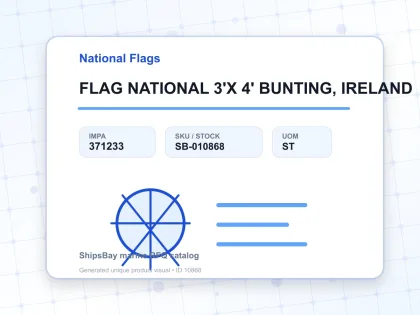 FLAG NATIONAL 3'X 4' BUNTING, IRELAND - National Flags - IMPA 371233 - UOM ST