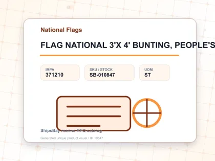 FLAG NATIONAL 3'X 4' BUNTING, PEOPLE'S REPUBLIC OF CHINA - National Flags - IMPA 371210 - UOM ST