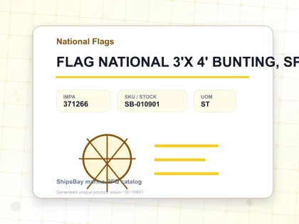 FLAG NATIONAL 3'X 4' BUNTING, SPAIN - National Flags - IMPA 371266 - UOM ST