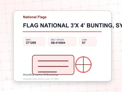 FLAG NATIONAL 3'X 4' BUNTING, SYRIA - National Flags - IMPA 371269 - UOM ST