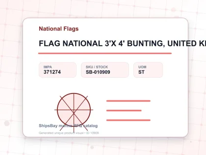 FLAG NATIONAL 3'X 4' BUNTING, UNITED KINGDOM - National Flags - IMPA 371274 - UOM ST
