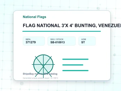 FLAG NATIONAL 3'X 4' BUNTING, VENEZUELA - National Flags - IMPA 371279 - UOM ST
